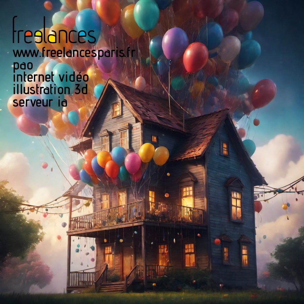 Pao mise en page internet vidéo illustration 3d serveur IA générative AI freelance paris studio de création magazines mqc8d9f0